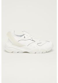 Calvin Klein Jeans - Buty. Nosek buta: okrągły. Zapięcie: sznurówki. Kolor: biały. Materiał: syntetyk, materiał, skóra ekologiczna, guma. Szerokość cholewki: normalna. Obcas: na obcasie. Wysokość obcasa: niski #1