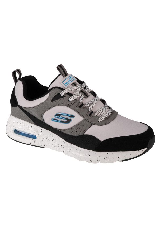 skechers - Buty sportowe Sneakersy męskie, Skechers Skech-Air Court - Yatton. Kolor: szary, czarny, wielokolorowy, biały. Sport: turystyka piesza