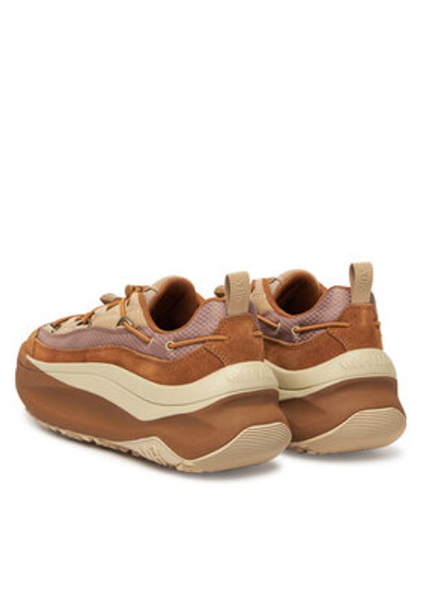 Moon Boot Sneakersy Moon247 Xlace 80D2490090 Brązowy. Kolor: brązowy. Materiał: zamsz, skóra