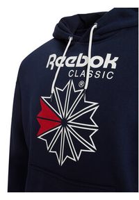 Reebok Bluza Hainrich RK25734CCM Granatowy Regular Fit. Kolor: niebieski. Materiał: bawełna #9