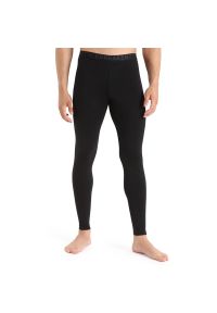 Legginsy Icebreaker Merino 200 Oasis Thermal 1043690011 - czarne. Kolor: czarny. Materiał: materiał, wełna. Sport: turystyka piesza