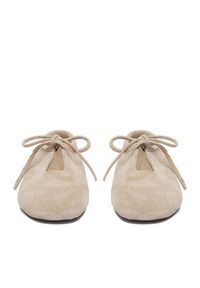 Gino Rossi - GINO ROSSI Półbuty EO-26SS10 Beżowy. Kolor: beżowy. Materiał: zamsz, skóra #8