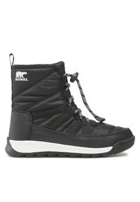 sorel - Sorel Śniegowce Youth Whitney II Short Lace Up NC3903-010 Czarny. Kolor: czarny. Materiał: materiał #1