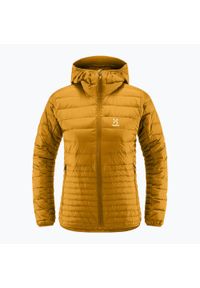 Kurtka puchowa damska Haglöfs Micro Nordic Down Hood. Kolor: żółty. Materiał: puch. Sezon: zima. Styl: sportowy