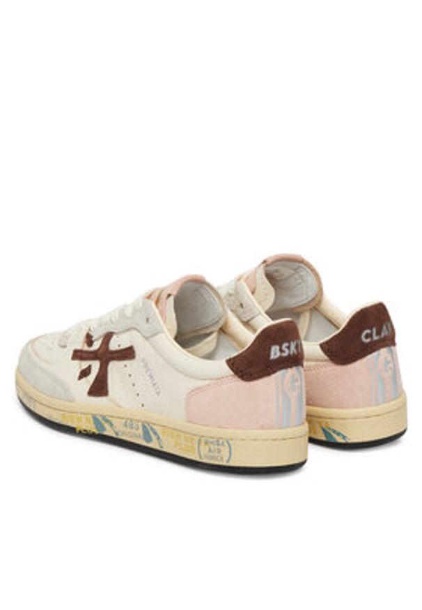 Premiata Sneakersy Bsktclad Bskt Clayd Var 8284 Écru. Kolor: kremowy. Materiał: skóra