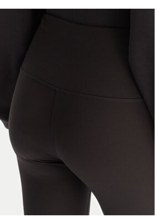 Tommy Jeans Legginsy Silver Script DW0DW21830 Czarny Slim Fit. Kolor: czarny. Materiał: syntetyk