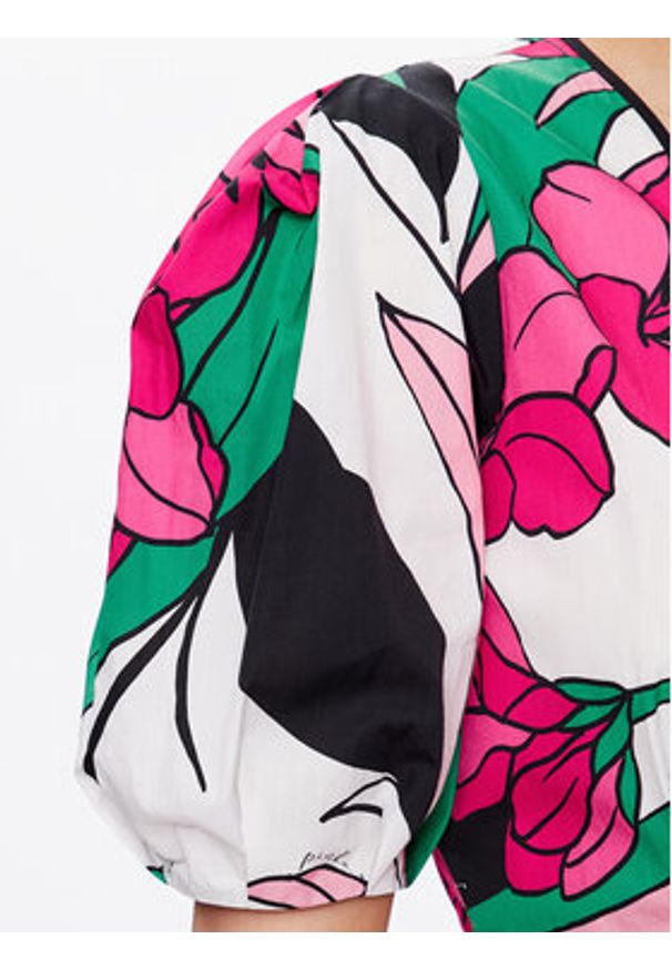 Pinko Sukienka codzienna 100995 A0TN Kolorowy Regular Fit. Okazja: na co dzień. Materiał: bawełna. Wzór: kolorowy. Typ sukienki: proste. Styl: casual
