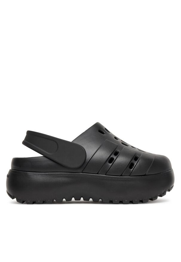 Adidas - Sandały adidas. Kolor: czarny. Obcas: na platformie