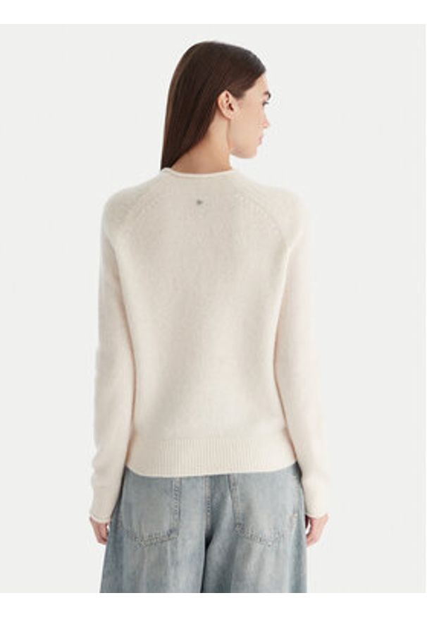 BOSS Sweter C_Fesperanasy 50548930 Beżowy Regular Fit. Kolor: beżowy. Materiał: wełna