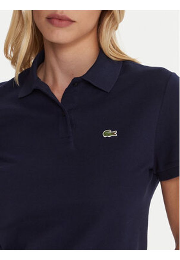 Lacoste Polo PF7839 Granatowy Classic Fit. Typ kołnierza: polo. Kolor: niebieski. Materiał: bawełna