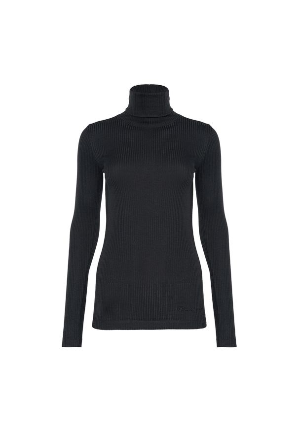 Longsleeve damski Champion Rochester. Kolor: czarny. Długość rękawa: długi rękaw. Sport: fitness