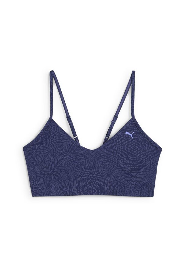 Puma - Damski stanik MOVE CLOUDSPUN AOP PUMA Blue Crystal. Kolor: niebieski. Sport: fitness