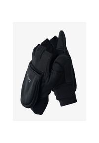 Rękawiczki wiatroszczelne Trekmates Rigg Convertible Mitts. Kolor: czarny