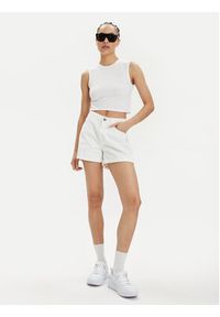 Noisy may - Noisy May Szorty jeansowe Smiley 27029288 Biały Relaxed Fit. Kolor: biały. Materiał: bawełna #8
