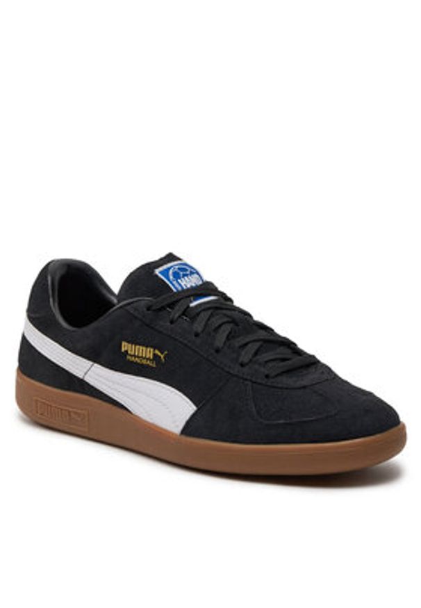 Puma Sneakersy Handball 106695-02 Czarny. Kolor: czarny. Materiał: zamsz, skóra. Sport: piłka ręczna
