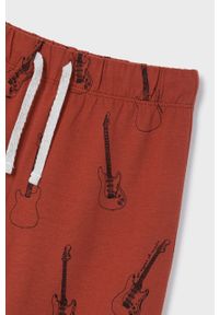 Mayoral piżama dziecięca kolor bordowy z nadrukiem. Kolor: czerwony. Materiał: bawełna. Długość: długie. Wzór: nadruk