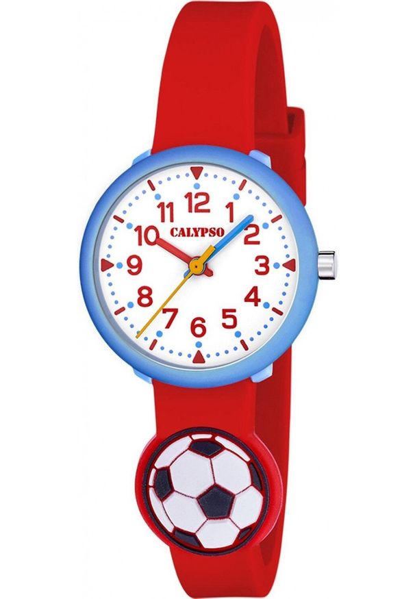 Calypso Zegarek dla dzieci Calypso K5845-4 czerwony pasek. Kolor: czerwony