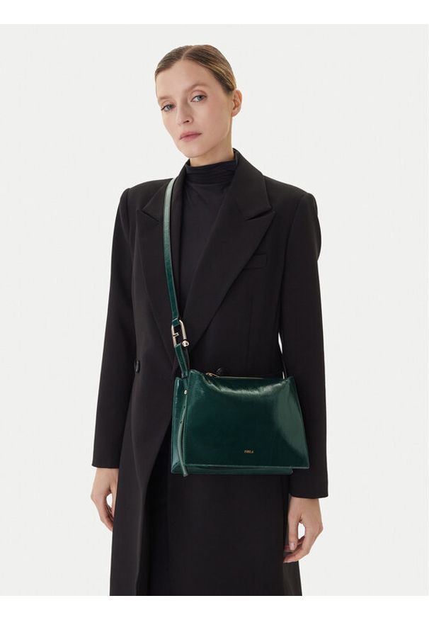 Furla Torebka Nuvola S WB01275 BX4100 CN 4282S Zielony. Kolor: zielony. Materiał: skórzane