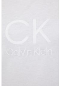 Calvin Klein T-shirt bawełniany kolor biały. Okazja: na co dzień. Kolor: biały. Materiał: bawełna. Wzór: haft. Styl: casual #4