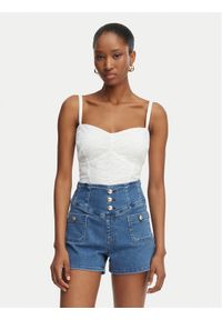 Guess Top W6GH47 W1880 Biały Classic Fit. Kolor: biały. Materiał: bawełna #1