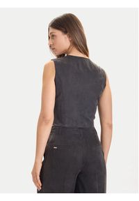 Guess Kamizelka W5YH51 WH5N2 Czarny Regular Fit. Kolor: czarny. Materiał: wiskoza