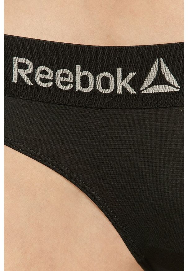 Reebok - Figi. Kolor: czarny. Materiał: materiał, dzianina. Wzór: gładki