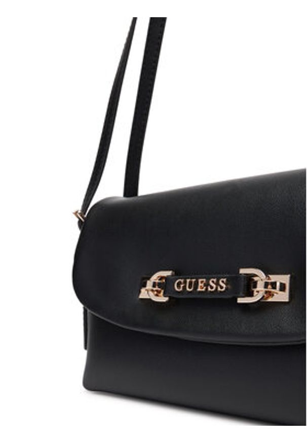 Guess Torebka Lefia HWBG96 44190 Czarny. Kolor: czarny. Materiał: skórzane