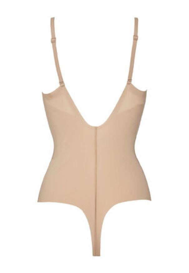 Calvin Klein Underwear Kombinezon modelujący LV00QF8295 Beżowy. Kolor: beżowy. Materiał: syntetyk