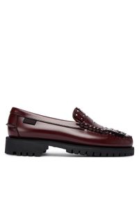 Weekend Max Mara Loafersy Weekendanlug 2525526015670 Bordowy. Kolor: czerwony. Materiał: skóra
