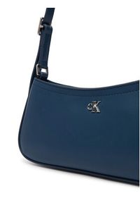 Calvin Klein Torebka Ck Small Shoulder Bag LV04F3170G Granatowy. Kolor: niebieski. Materiał: skórzane #5
