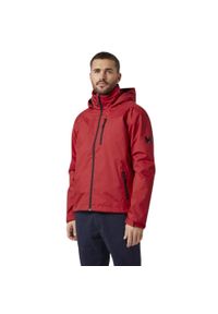 Kurtka uniwersalna męska Helly Hansen Crew Hooded Midlayer Jacket. Kolor: czerwony. Sport: żeglarstwo