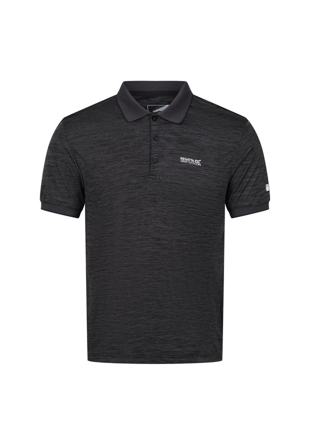 Regatta - Męska Koszulka Polo Remex II. Typ kołnierza: polo. Kolor: szary, fioletowy, wielokolorowy