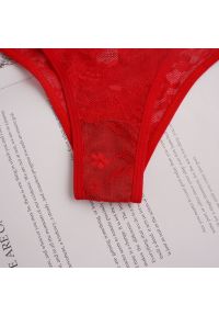 Intica - Biustonosz push-up regulowany z majtkami komplet modelujący Starlin. Kolor: czerwony. Materiał: materiał #9