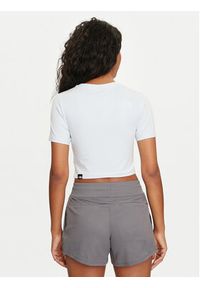 The North Face T-Shirt NF0A55AO Błękitny Cropped Fit. Kolor: niebieski. Materiał: bawełna #7