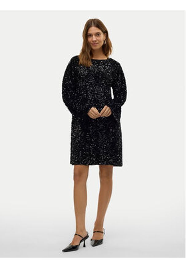 Vero Moda Sukienka koktajlowa Etta 10317153 Czarny Relaxed Fit. Kolor: czarny. Materiał: syntetyk. Styl: wizytowy