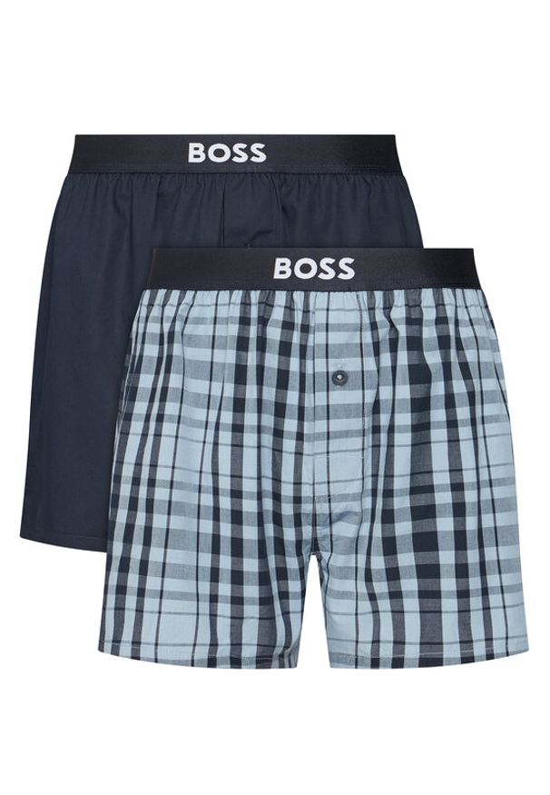 BOSS Komplet bokserek 50535781 Niebieski. Kolor: niebieski. Materiał: bawełna