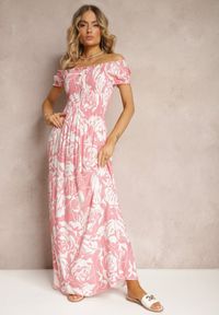 Renee - Różowa Sukienka Heravia. Kolor: różowy