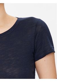 Sisley T-Shirt 3TNHL11A2 Granatowy Regular Fit. Kolor: niebieski. Materiał: bawełna