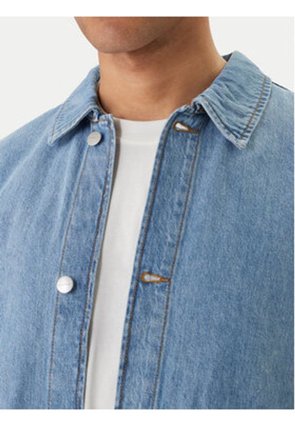 Jack & Jones Koszula jeansowa Cambridge 12293585 Niebieski Oversize. Kolor: niebieski. Materiał: bawełna