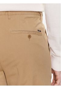 BOSS - Boss Spodnie materiałowe Genius 50488493 Beżowy Slim Fit. Kolor: beżowy. Materiał: bawełna
