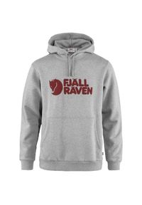 Bluza dresowa męsa Fjällräven Logo Hoodie. Typ kołnierza: kaptur. Kolor: szary. Materiał: dresówka