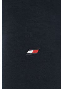 TOMMY HILFIGER - Tommy Hilfiger legginsy damskie kolor granatowy z aplikacją. Kolor: niebieski. Wzór: aplikacja #3