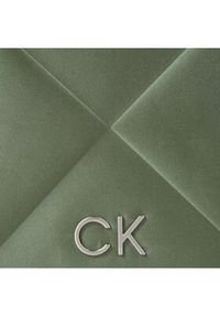 Calvin Klein Torebka Re-Lock Quilt Shoulder Bag-Satin K60K611300 Zielony. Kolor: zielony