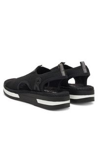Rieker Sandały V59B5-00 Czarny. Kolor: czarny. Materiał: materiał #2