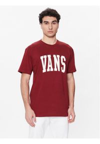 Vans T-Shirt Varsity VN00003B Czerwony Classic Fit. Kolor: czerwony. Materiał: bawełna #1