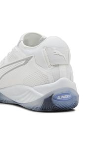Puma - Buty do piłki ręcznej unisex Eliminate NITRO™ SQD 4 PUMA White Silver Metallic. Kolor: szary, biały, wielokolorowy. Sport: piłka ręczna