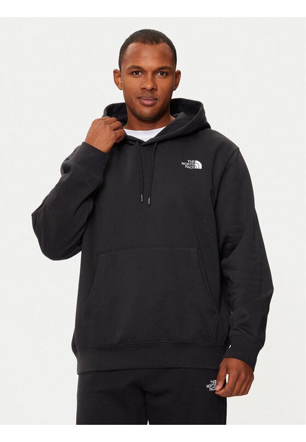 The North Face Bluza Essential NF0A89ES Czarny Regular Fit. Kolor: czarny. Materiał: syntetyk, bawełna