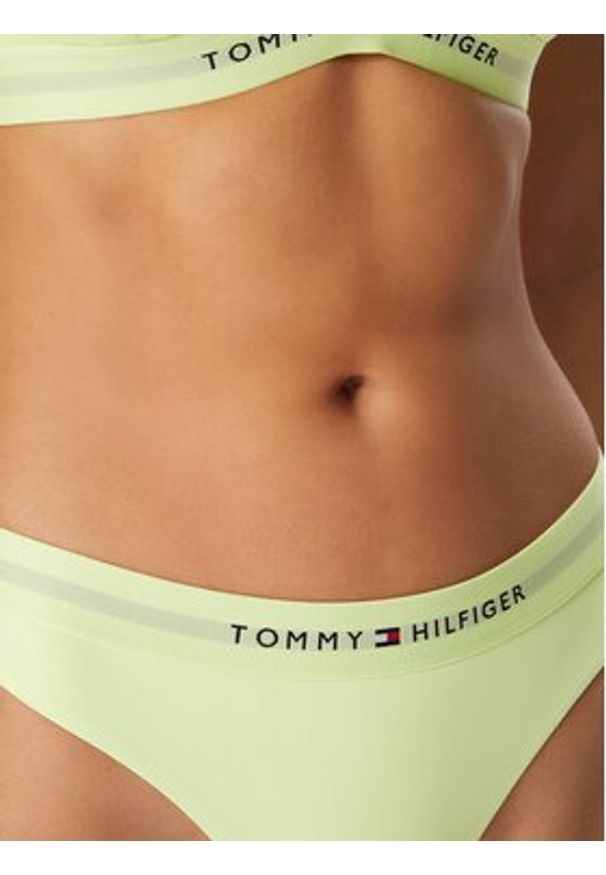 TOMMY HILFIGER - Tommy Hilfiger Dół od bikini UW0UW06364 Żółty jasny. Kolor: żółty. Materiał: syntetyk