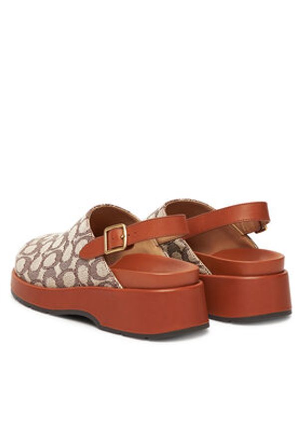 Coach Sandały Sculpted C CBO53 Brązowy. Kolor: brązowy. Materiał: materiał