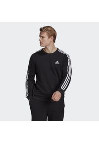 Adidas - Bluza adidas Essentials French Terry 3-Bandes. Kolor: czarny, biały, wielokolorowy. Materiał: dresówka. Sport: fitness #1